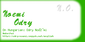 noemi odry business card